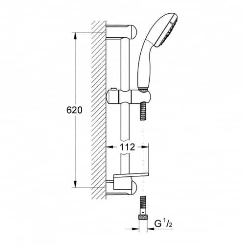 Душевой гарнитур Grohe New Tempesta 27600000