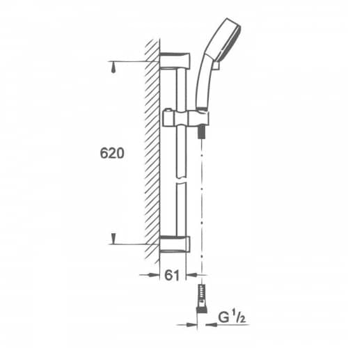 Душевой гарнитур Grohe New Tempesta Cosmopolitan 27578000
