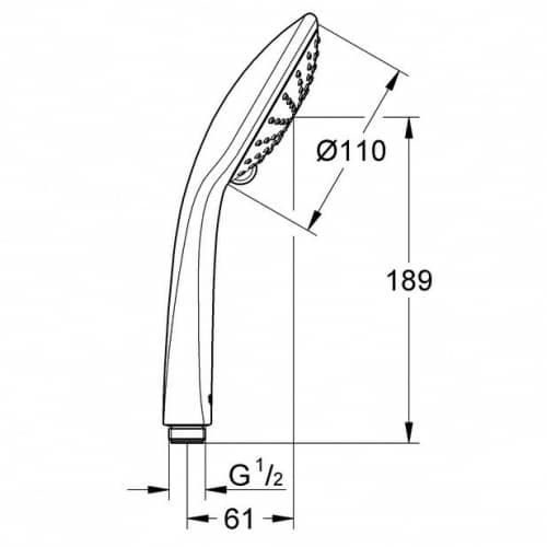 Купить Душ Grohe Euphoria 27220000 ручной по низкой цене