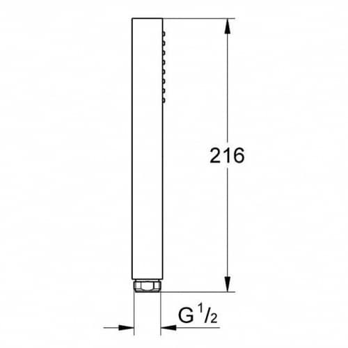 Купить Душ Grohe Euphoria Cube 27884001 ручной по низкой цене