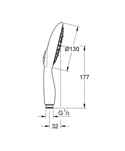 Купить Душ Grohe Power&Soul 27673000 ручной по низкой цене