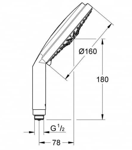 Купить Душ Grohe Rainshower Cosmopolitan 28756000 ручной по низкой цене
