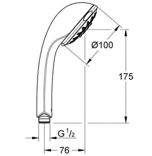 Купить Душ Grohe Relexa Ultra 28796000 ручной по низкой цене
