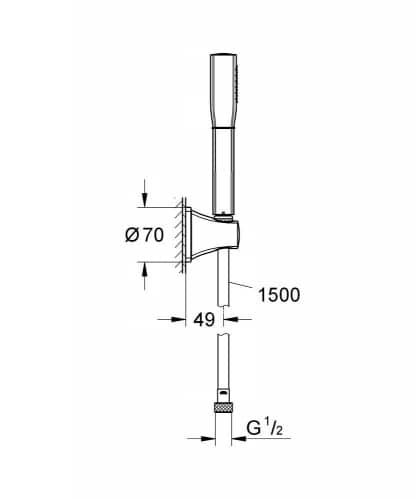 Душевой гарнитур Grohe Grandera Stick 27993000