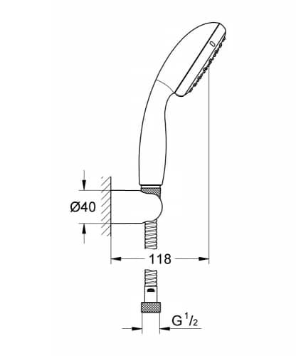 Душевой гарнитур Grohe New Tempesta 100 2780310E