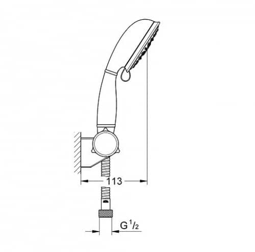 Душевой гарнитур Grohe New Tempesta Rustic 27805000
