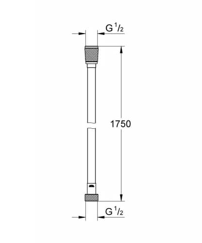Купить Шланг Grohe Silverflex 28388000 душевой 175 см по низкой цене