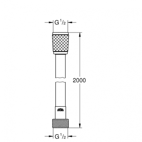 Купить Шланг Grohe Rotaflex 28413001 душевой 200 см по низкой цене