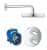 Душевая система Grohe Grohtherm 1000 34582001 с верхним душем Tempesta 210 Душевой гарнитур Grohe Grohtherm 1000 34582001 с верхним душем Tempesta 210
