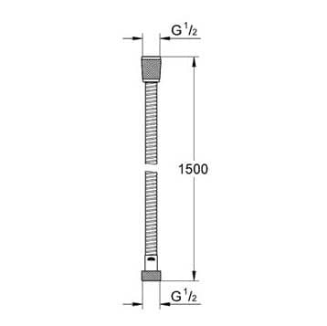 Купить Шланг Grohe Relexaflex 28151L00 душевой 150 см по низкой цене