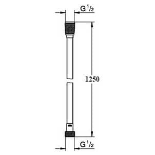 Купить Шланг Grohe Silverflex 26335000 душевой 125 см по низкой цене