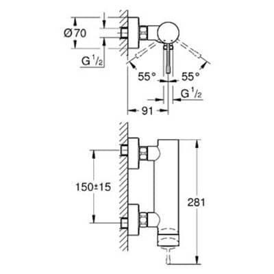 Смеситель для душа Grohe Essence+ 33636001