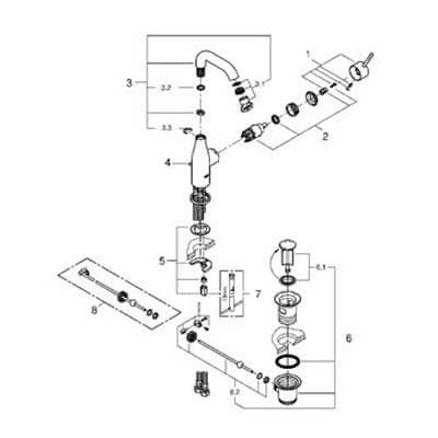 Купить Смеситель Grohe Essence+ 23463001 для раковины по низкой цене