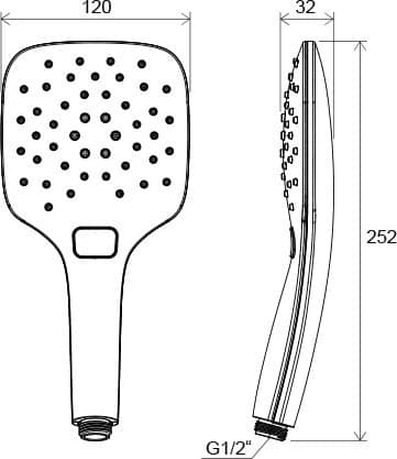 Купить Душ Ravak Air 959.00 X07P350 ручной по низкой цене