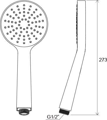 Купить Душ Ravak Flat S 960.00 X07P343 ручной по низкой цене