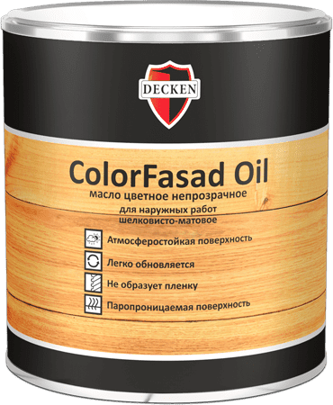 Купить Масло DECKEN ColorFasad Oil светло-серое для древесины по низкой цене