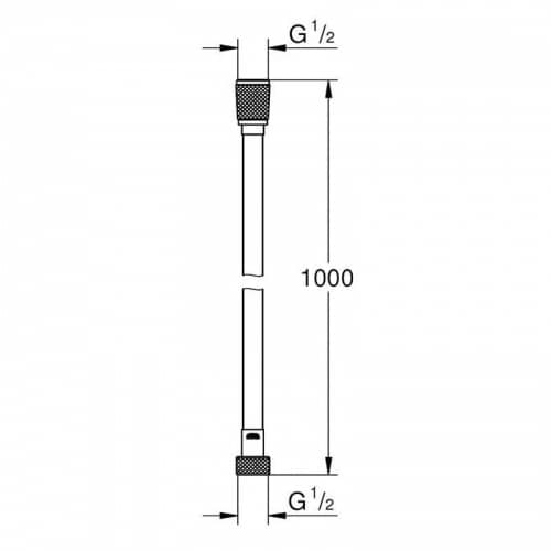 Купить Шланг Grohe Silverflex 26334000 душевой 100 см по низкой цене