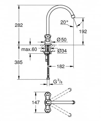 Купить Смеситель Grohe Costa L 31831001 для кухни по низкой цене