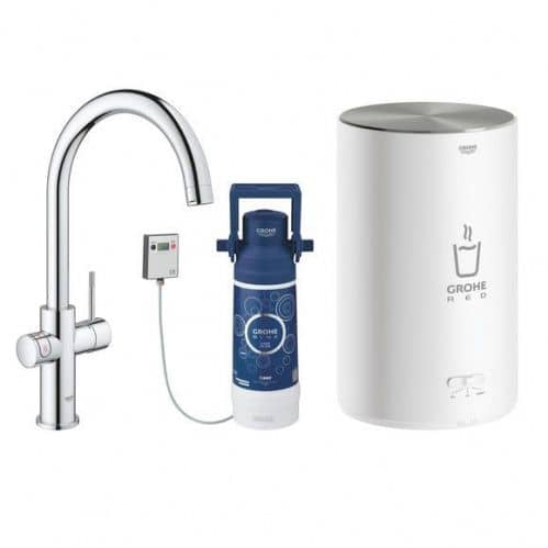 Купить Смеситель Grohe Red Duo New 30083001 для кухни с водонагревателем по низкой цене