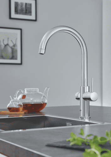Купить Смеситель Grohe Red Duo New 30083001 для кухни с водонагревателем по низкой цене
