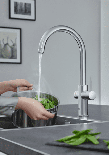 Купить Смеситель Grohe Red Duo New 30083001 для кухни с водонагревателем по низкой цене