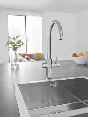 Купить Смеситель Grohe Red Duo New 30083001 для кухни с водонагревателем по низкой цене