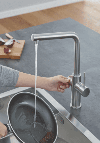 Купить Смеситель Grohe Red Duo New 30325DC1 для кухни с водонагревателем по низкой цене