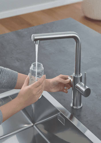 Купить Смеситель Grohe Red Duo New 30325DC1 для кухни с водонагревателем по низкой цене