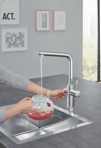 Купить Смеситель Grohe Red Duo New 30327001 для кухни с водонагревателем по низкой цене