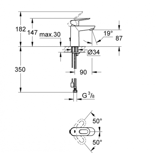 Купить Смеситель Grohe BauLoop 23336000 для раковины по низкой цене
