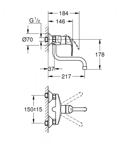 Купить Смеситель Grohe Eurosmart New 31391002 для кухни по низкой цене