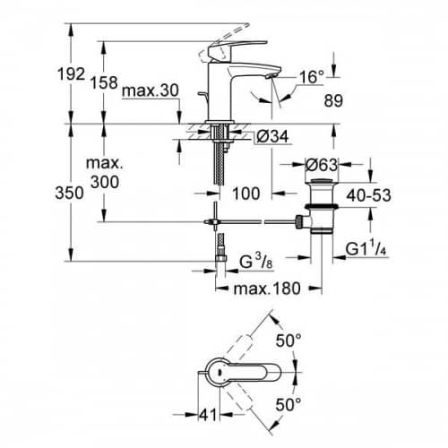 Купить Смеситель Grohe Eurostyle Cosmopolitan 33977002 для раковины по низкой цене