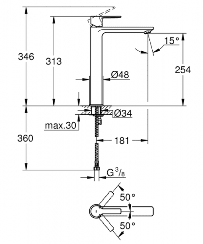 Купить Смеситель Grohe Lineare New 23405001 для раковины по низкой цене