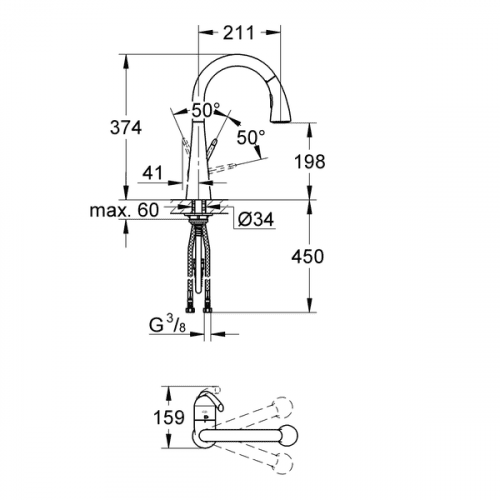 Купить Смеситель Grohe Zedra 32294SD1 для кухни по низкой цене