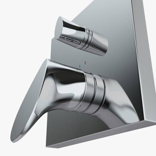 Купить Смеситель Hansgrohe Axor Starck Organic 12415000 для ванны встраиваемый без излива по низкой цене