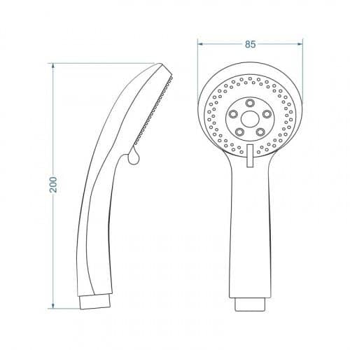 Купить Душ Zollen SP80009 ручной по низкой цене