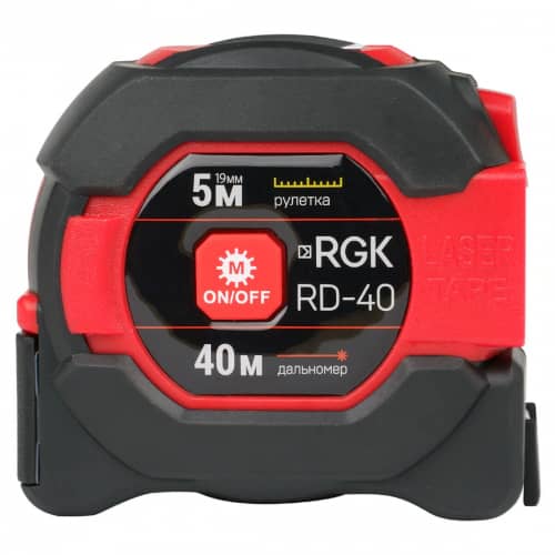 Купить Лазерный дальномер с рулеткой RGK RD-40 по низкой цене