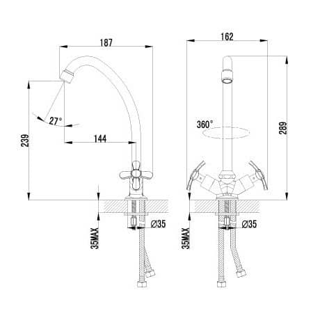 Купить Смеситель Lemark Partner LM6544C для кухни по низкой цене