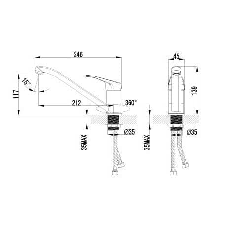 Купить Смеситель Lemark Partner LM6554C для кухни по низкой цене