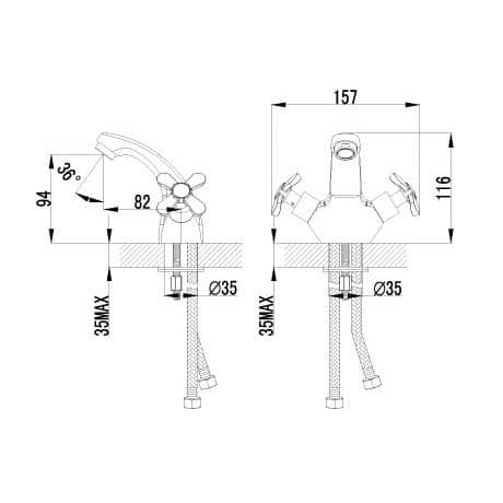Купить Смеситель Lemark Partner LM6546C для раковины по низкой цене