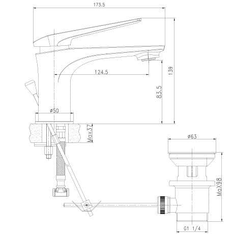 Купить Смеситель Lemark Allegro LM5906CW для раковины по низкой цене