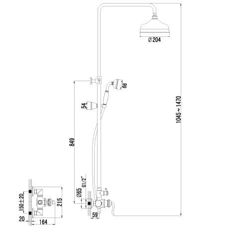 Душевой гарнитур Lemark Brava LM4760G
