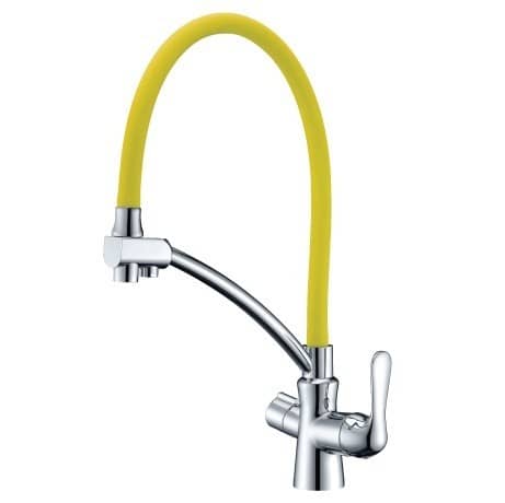 Купить Смеситель Lemark Comfort LM3070C-Yellow для кухни по низкой цене