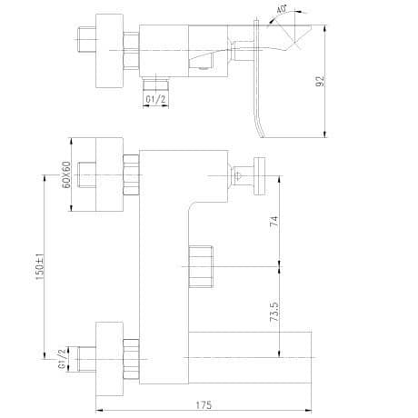 Купить Смеситель для ванны Lemark Contest LM5814CW по низкой цене