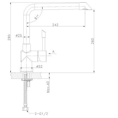 Купить Смеситель Lemark Expert LM5074S для кухни по низкой цене