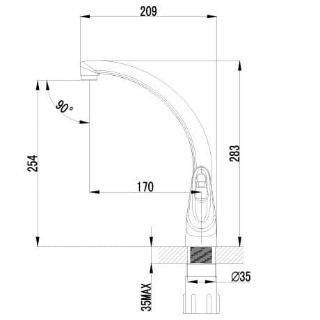 Купить Смеситель Lemark Luna LM4155C для кухни по низкой цене
