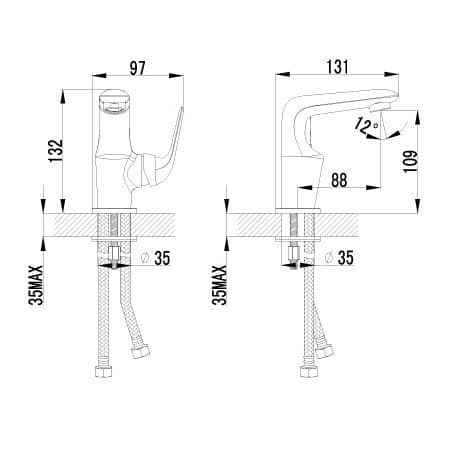 Купить Смеситель Lemark Plus Advance LM1206C для раковины по низкой цене