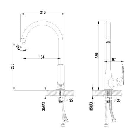 Купить Смеситель Lemark Plus Shape LM1705C для кухни по низкой цене