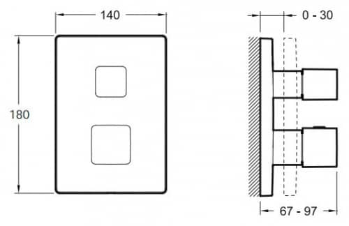 Смеситель для душа Jacob Delafon Square E98733-CP