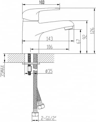 Купить Смеситель Lemark Pramen LM3306C для раковины по низкой цене